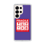 スリムプロテクションケース［ FRAGILE Sticker - Purple ］