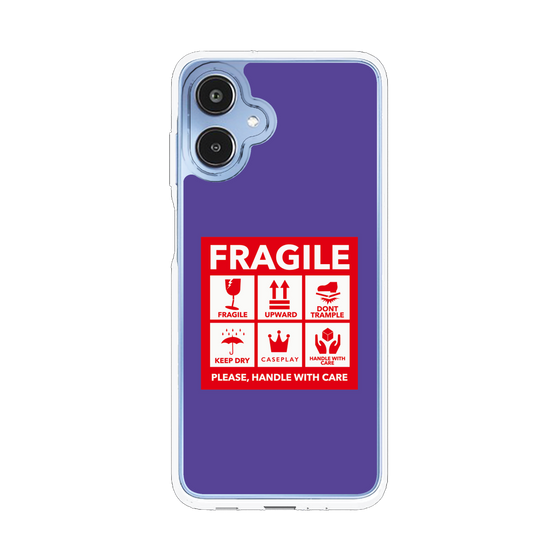 スリムプロテクションケース［ FRAGILE Sticker - Purple ］