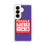 スリムプロテクションケース［ FRAGILE Sticker - Purple ］