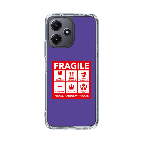 スリムプロテクションケース［ FRAGILE Sticker - Purple ］