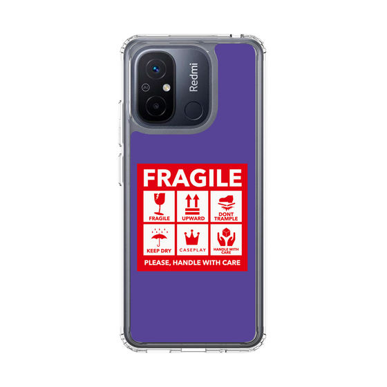 スリムプロテクションケース［ FRAGILE Sticker - Purple ］