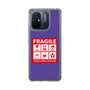 スリムプロテクションケース［ FRAGILE Sticker - Purple ］