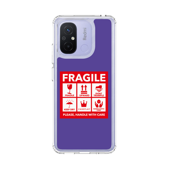 スリムプロテクションケース［ FRAGILE Sticker - Purple ］