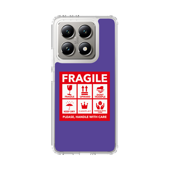 スリムプロテクションケース［ FRAGILE Sticker - Purple ］