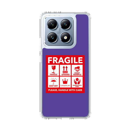 スリムプロテクションケース［ FRAGILE Sticker - Purple ］
