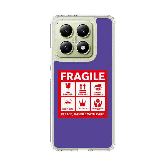 スリムプロテクションケース［ FRAGILE Sticker - Purple ］