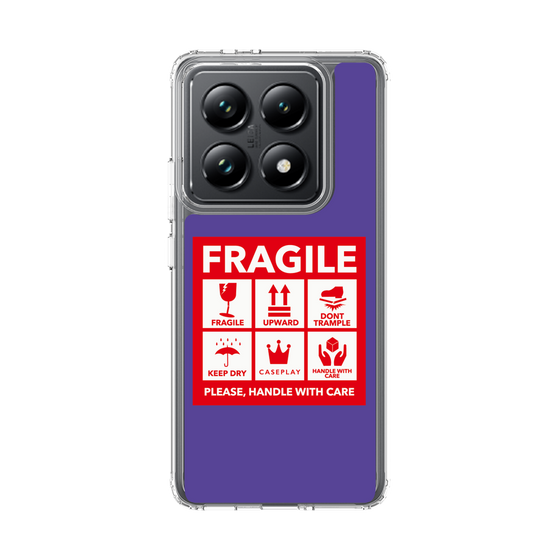 スリムプロテクションケース［ FRAGILE Sticker - Purple ］