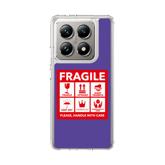 スリムプロテクションケース［ FRAGILE Sticker - Purple ］