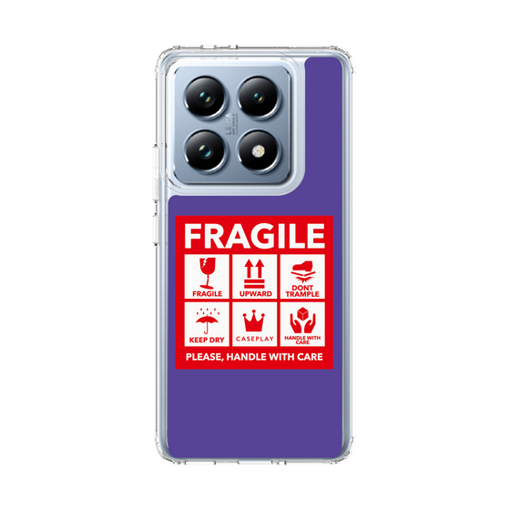 スリムプロテクションケース［ FRAGILE Sticker - Purple ］