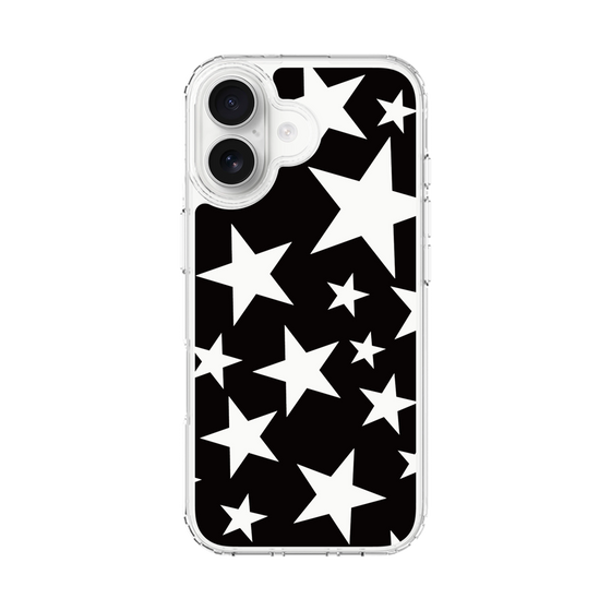 スリムプロテクションケース［ Stars - Black ］