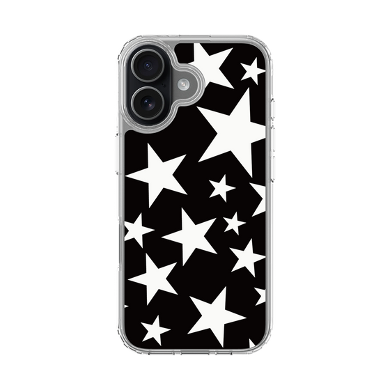 スリムプロテクションケース［ Stars - Black ］