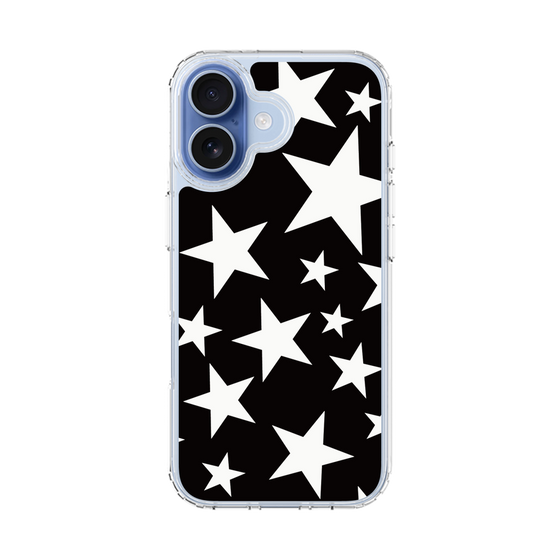 スリムプロテクションケース［ Stars - Black ］