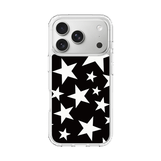 スリムプロテクションケース［ Stars - Black ］