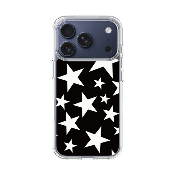 スリムプロテクションケース［ Stars - Black ］