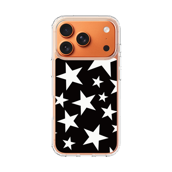 スリムプロテクションケース［ Stars - Black ］