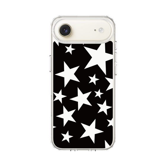 スリムプロテクションケース［ Stars - Black ］