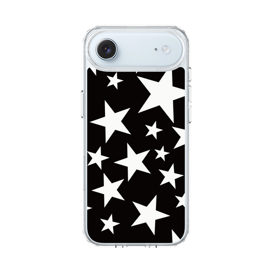 スリムプロテクションケース［ Stars - Black ］