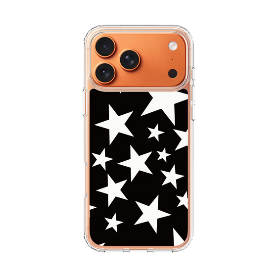 スリムプロテクションケース［ Stars - Black ］