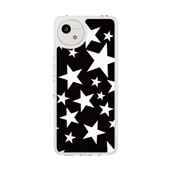 スリムプロテクションケース［ Stars - Black ］