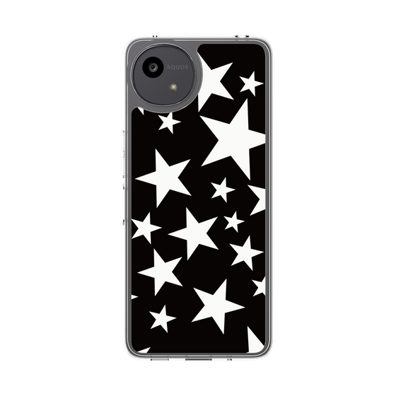 スリムプロテクションケース［ Stars - Black ］