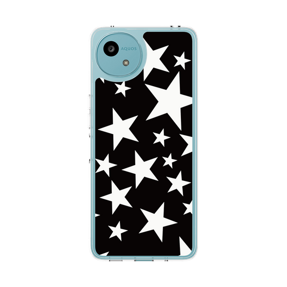 スリムプロテクションケース［ Stars - Black ］