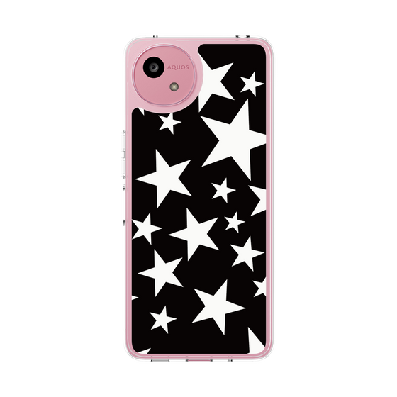 スリムプロテクションケース［ Stars - Black ］