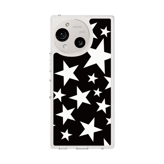 スリムプロテクションケース［ Stars - Black ］