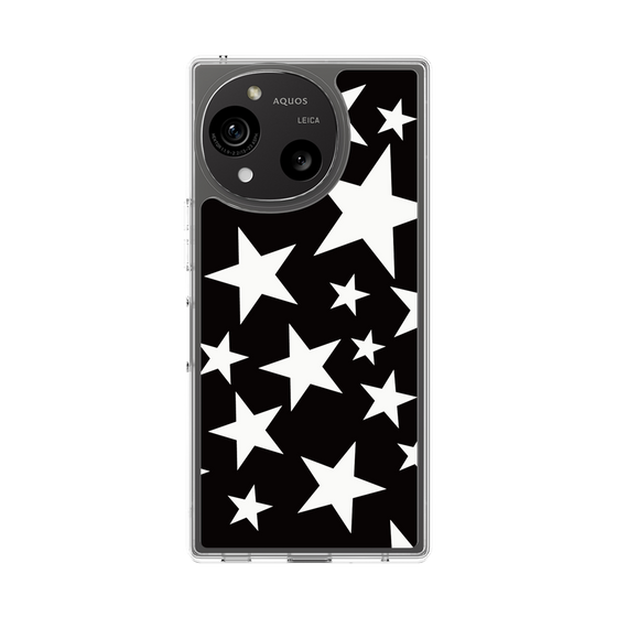 スリムプロテクションケース［ Stars - Black ］