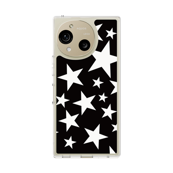 スリムプロテクションケース［ Stars - Black ］
