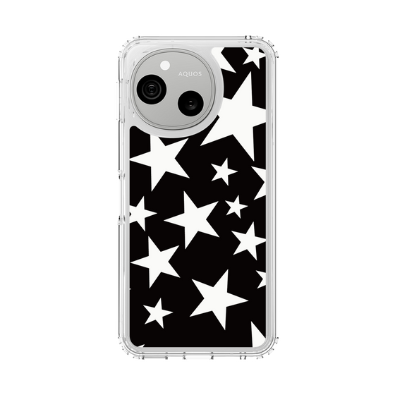 スリムプロテクションケース［ Stars - Black ］