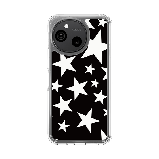 スリムプロテクションケース［ Stars - Black ］