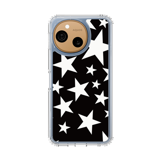 スリムプロテクションケース［ Stars - Black ］