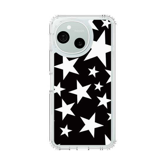 スリムプロテクションケース［ Stars - Black ］