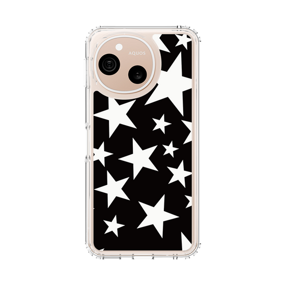 スリムプロテクションケース［ Stars - Black ］
