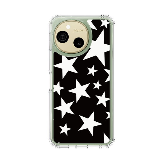スリムプロテクションケース［ Stars - Black ］