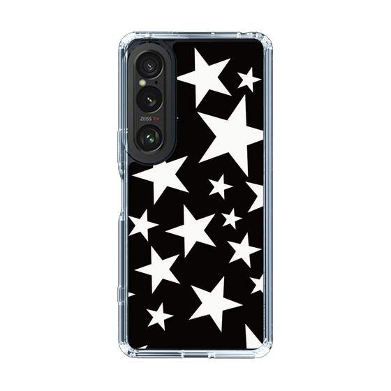 スリムプロテクションケース［ Stars - Black ］