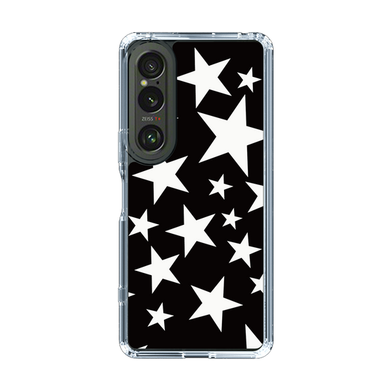 スリムプロテクションケース［ Stars - Black ］