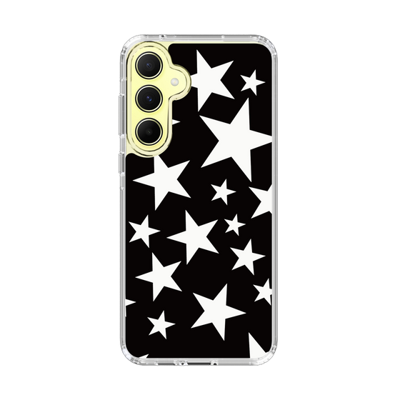 スリムプロテクションケース［ Stars - Black ］