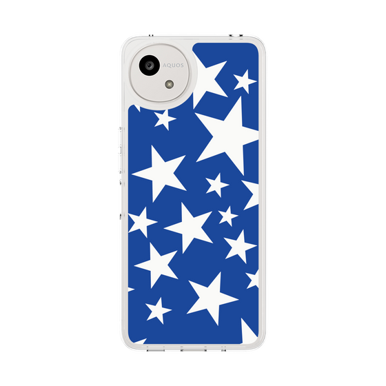 スリムプロテクションケース［ Stars - Blue ］