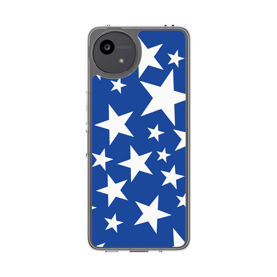 スリムプロテクションケース［ Stars - Blue ］