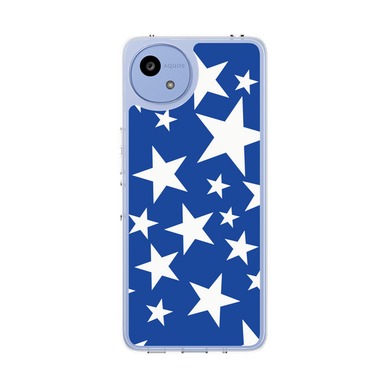 スリムプロテクションケース［ Stars - Blue ］