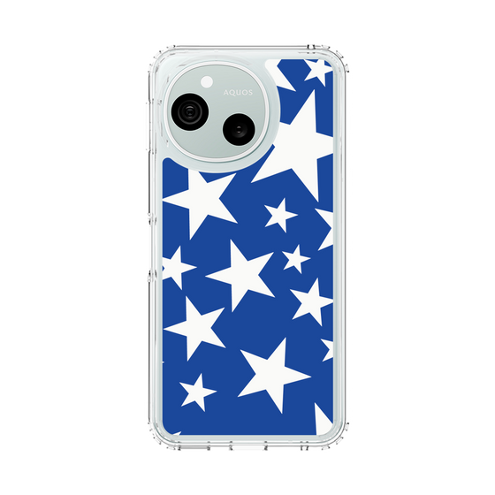 スリムプロテクションケース［ Stars - Blue ］