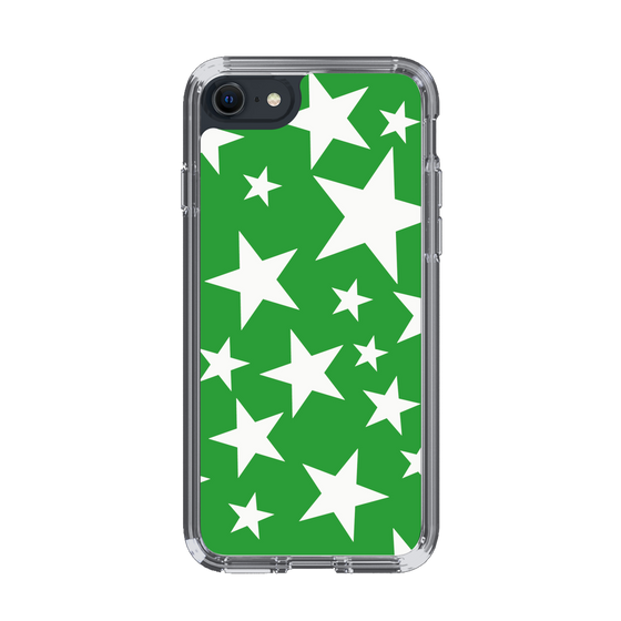 スリムプロテクションケース［ Stars - Green ］