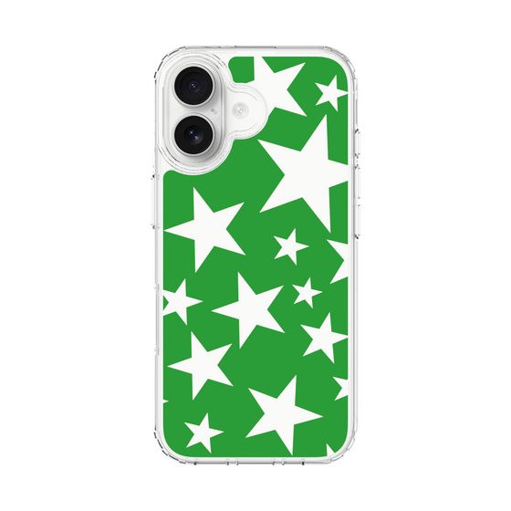 スリムプロテクションケース［ Stars - Green ］