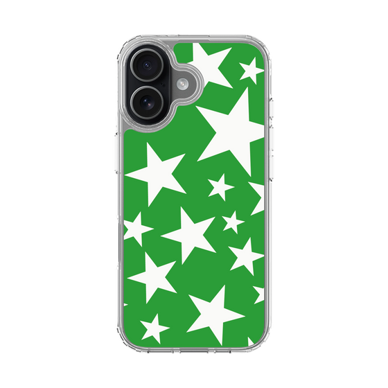 スリムプロテクションケース［ Stars - Green ］