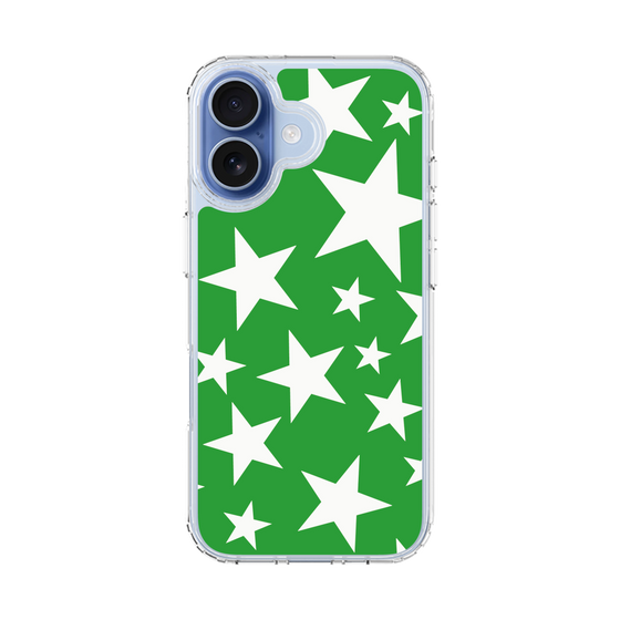 スリムプロテクションケース［ Stars - Green ］