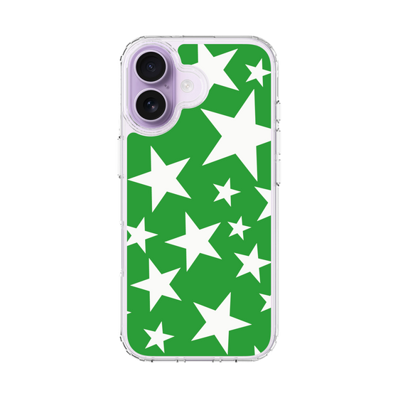 スリムプロテクションケース［ Stars - Green ］