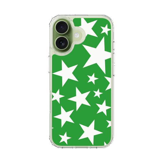 スリムプロテクションケース［ Stars - Green ］