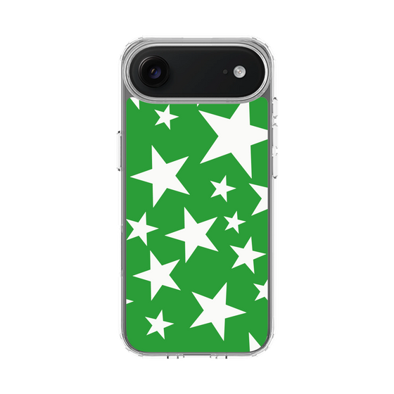 スリムプロテクションケース［ Stars - Green ］