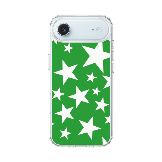 スリムプロテクションケース［ Stars - Green ］